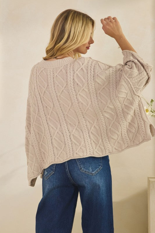 The Soft Scallop Sweater (Cream)