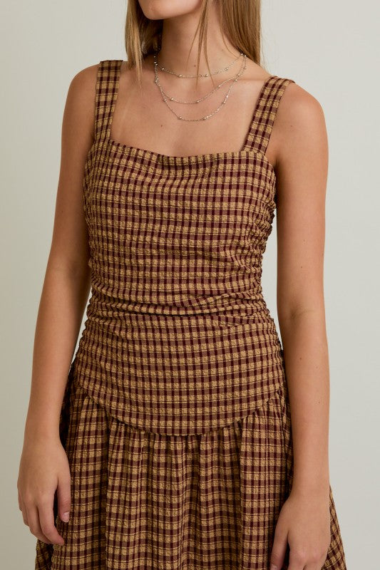 Plaid & Pumpkin Maxi