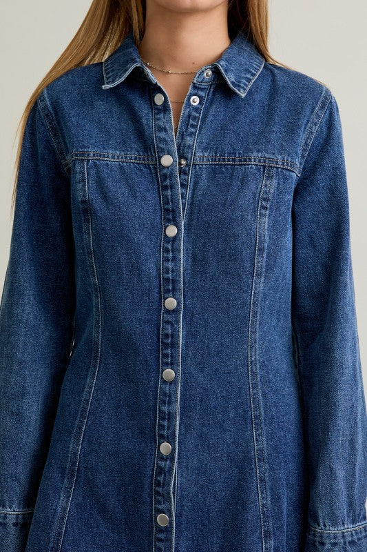 Classic Blue Jean Dress(PRE-ORDER (11/7)/ Restock)