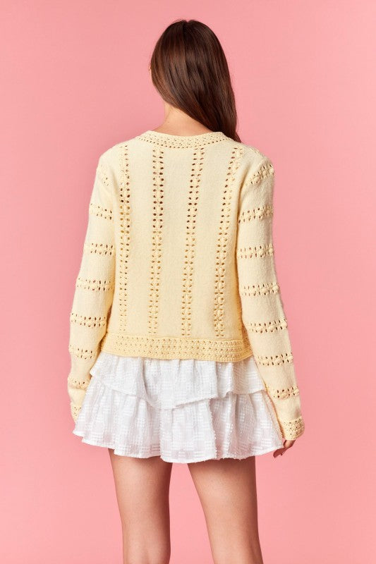 Lemon Tie Sweater