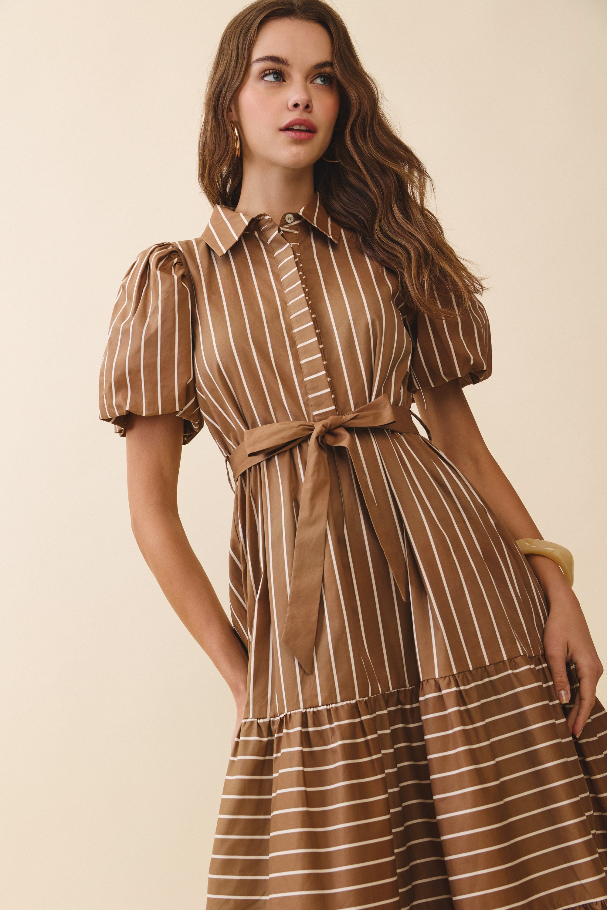 The Mocha Ribbon Dress