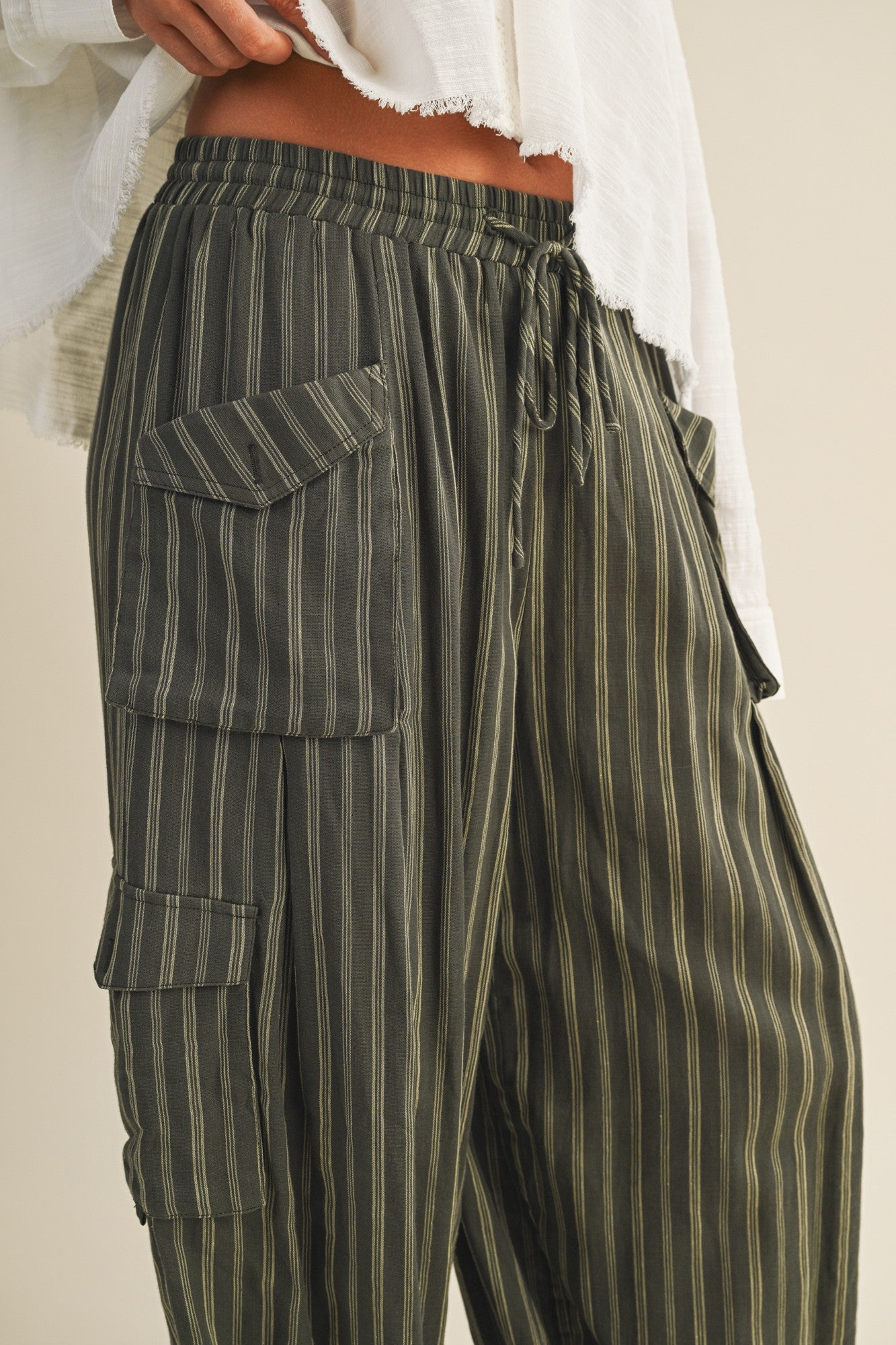Olive Coast Cargo Pants