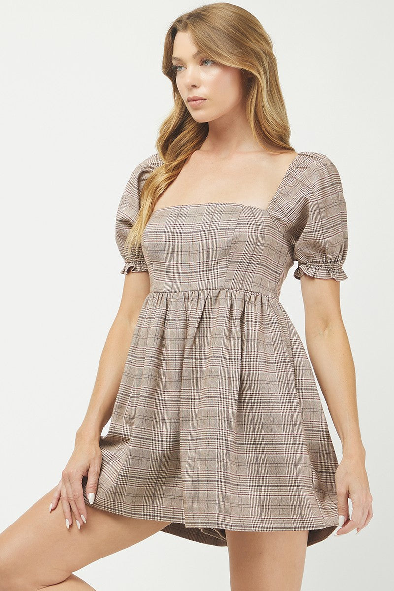 Hazel Check Romper