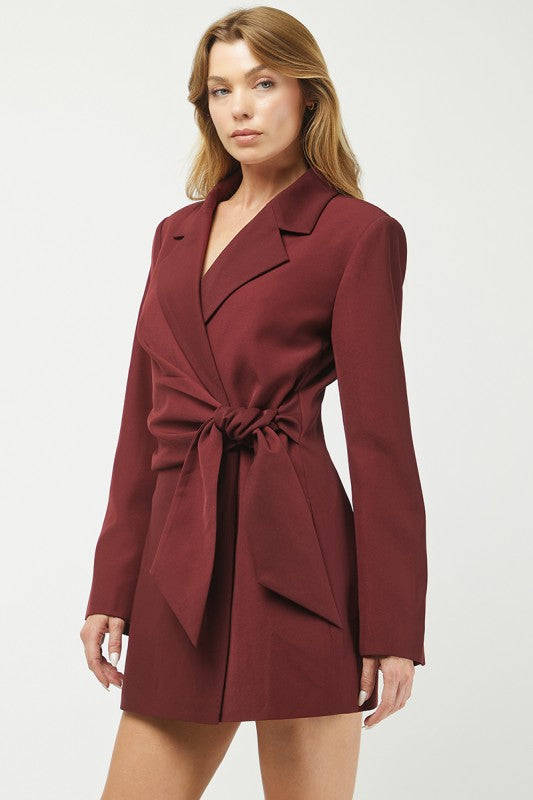 The Merlot Martini Blazer Dress (PRE-ORDER (1-2 weeks)/ Restock)