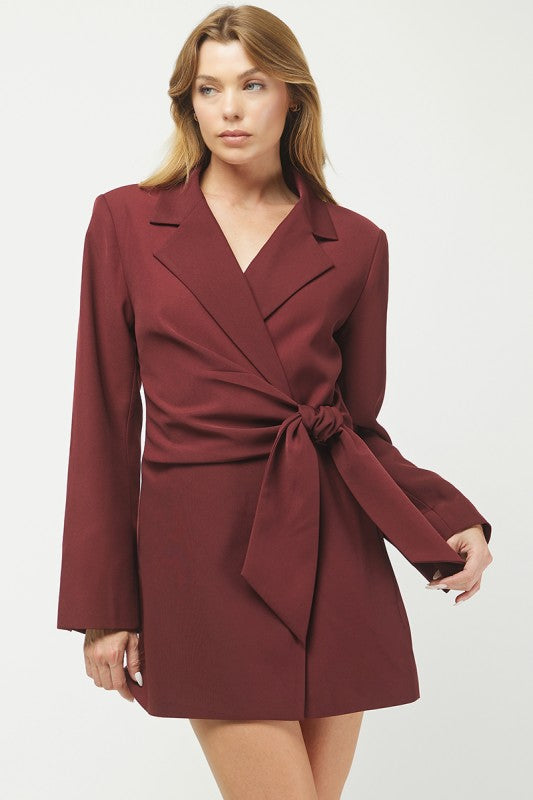 The Merlot Martini Blazer Dress (PRE-ORDER (1-2 weeks)/ Restock)
