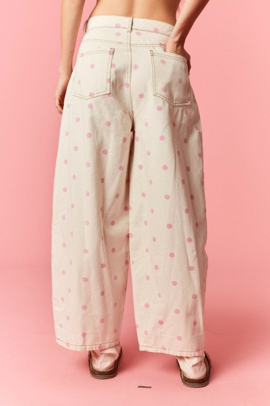The Polly Barrel Jean (Pink)