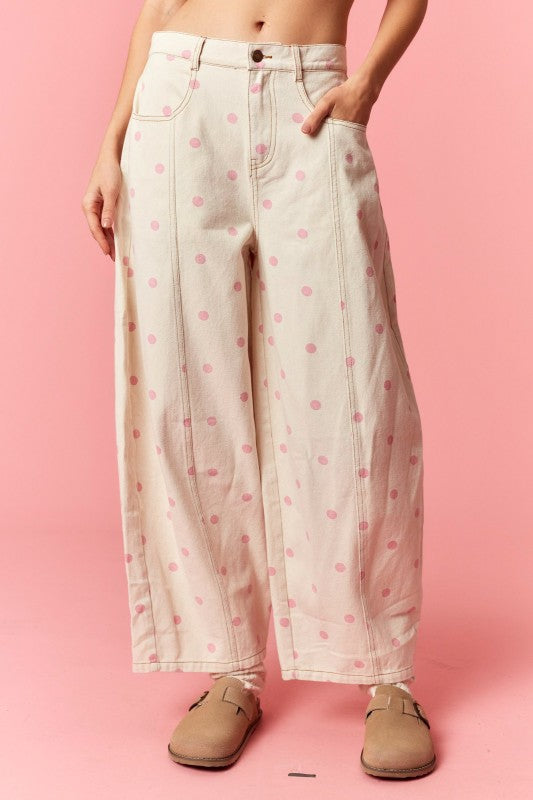 The Polly Barrel Jean (Pink)