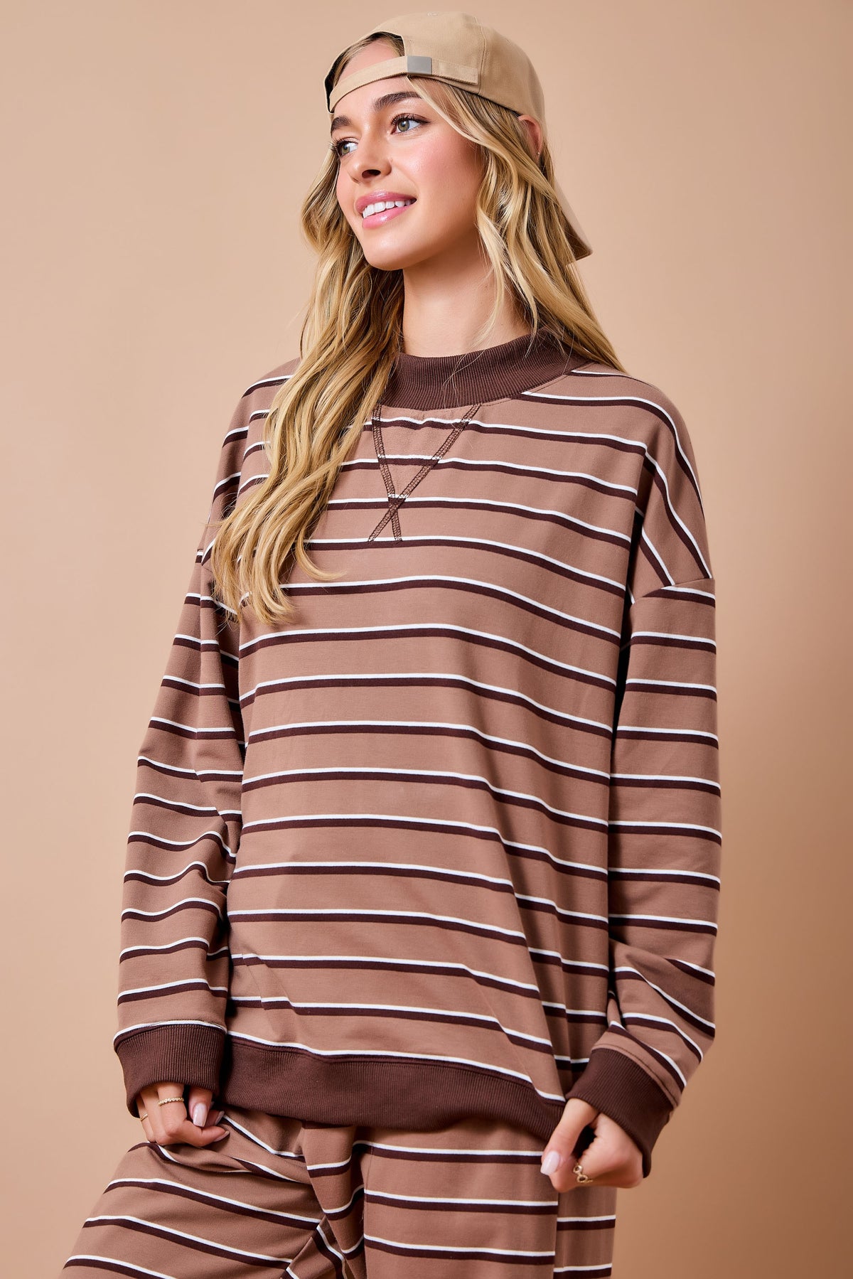 Chocolate Mousse Stripe Set