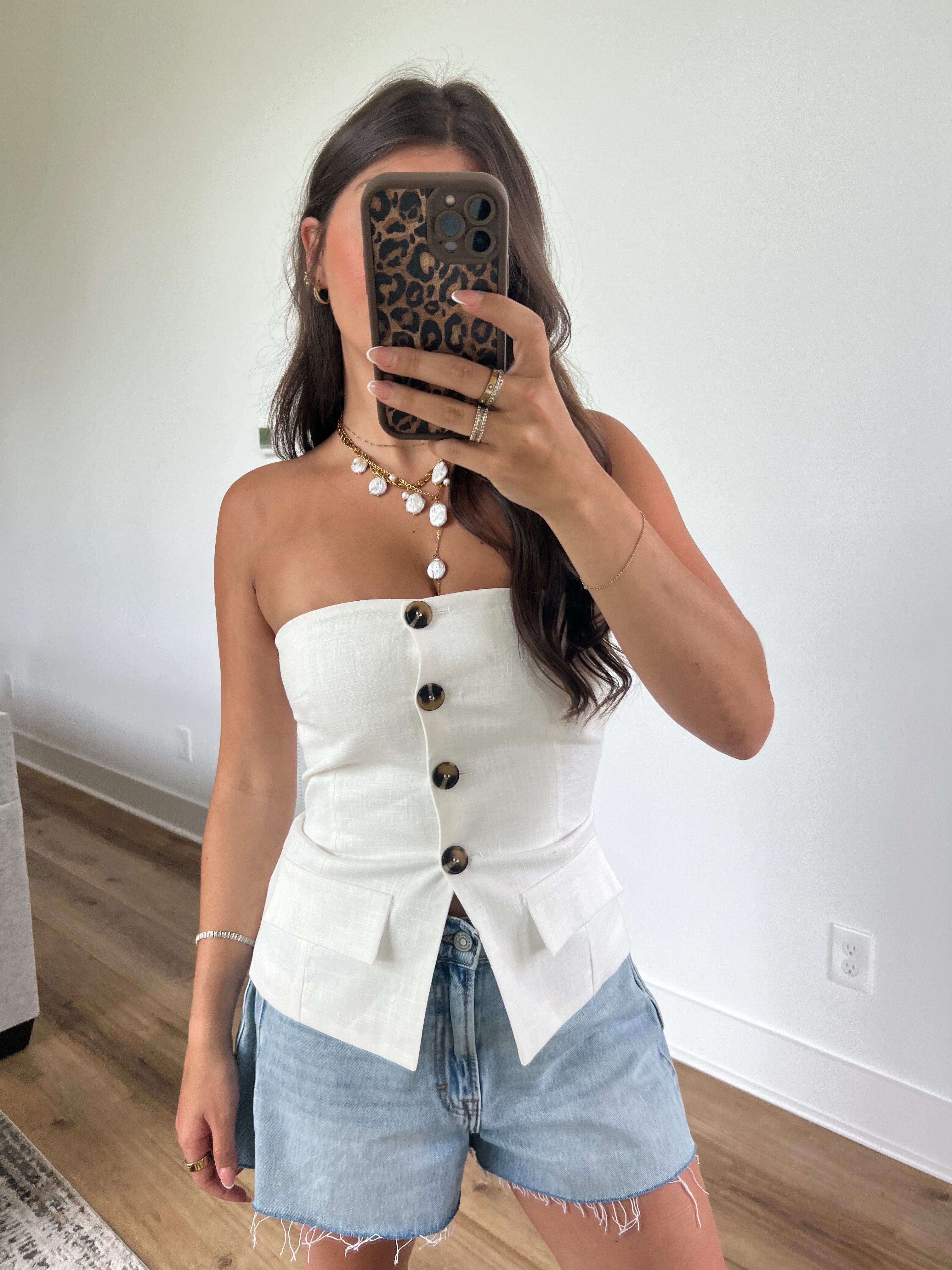 Luna Linen Top