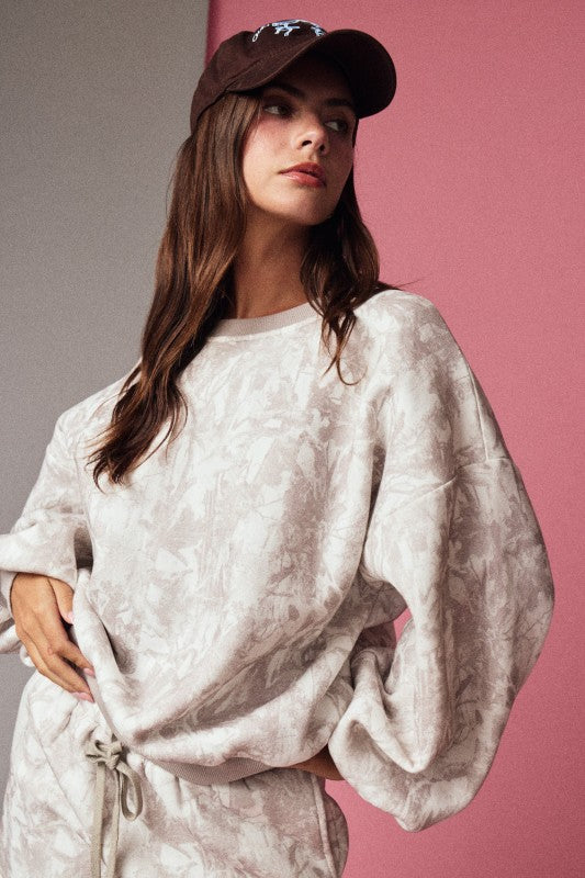 Mocha Camo Shorts Set