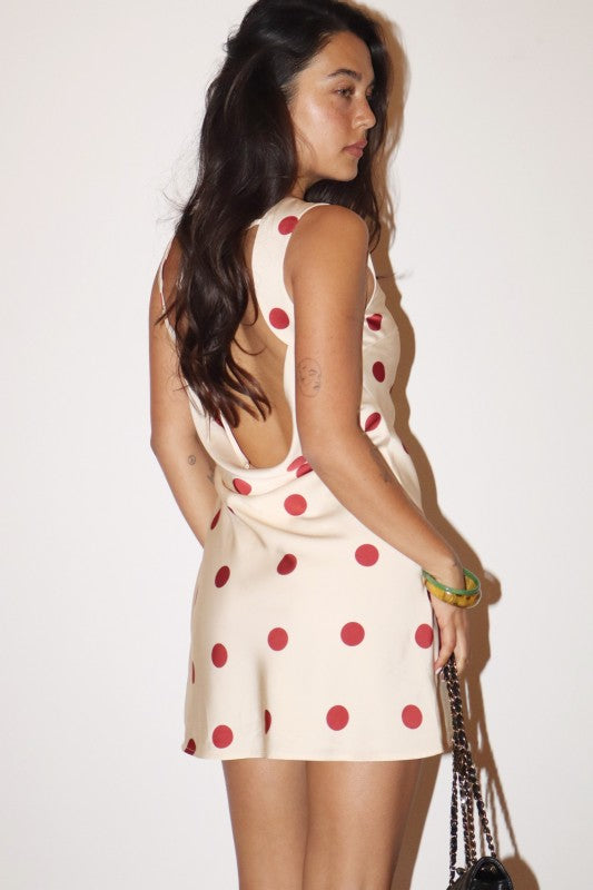 With Love Mini Dress (Cream/Red)