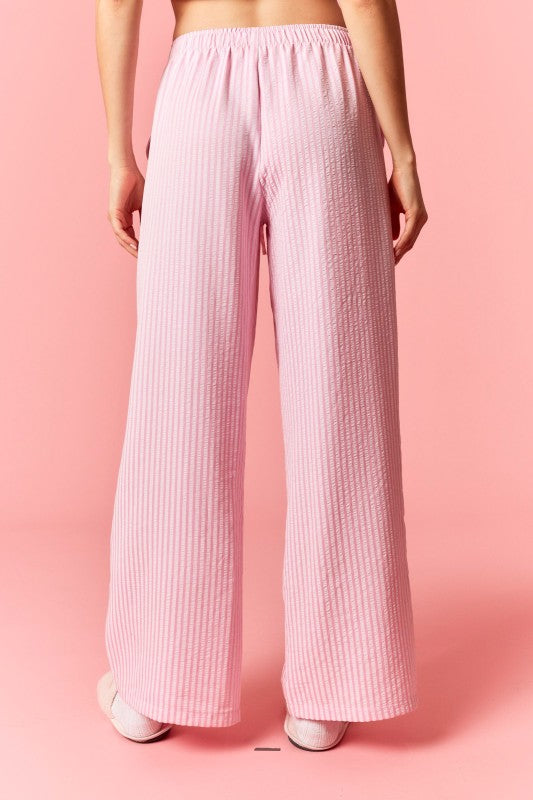 Pink Seersucker Pants
