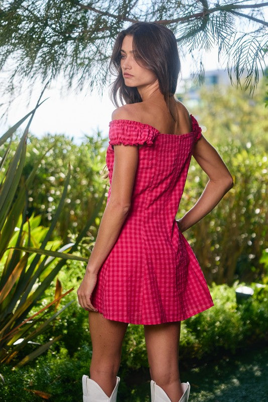 Lisi Gingham Mini Dress