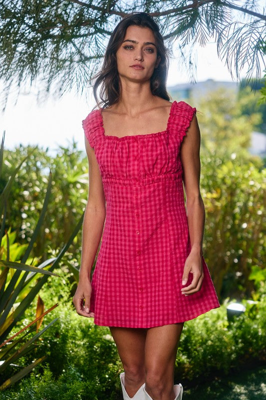 Lisi Gingham Mini Dress