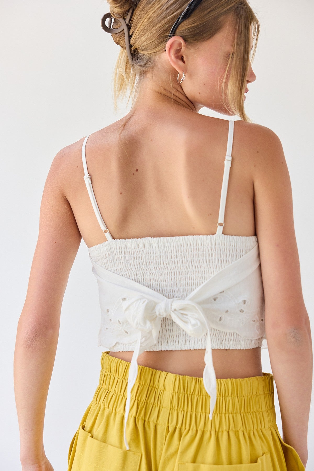 Eyelet Lane Shorts Set