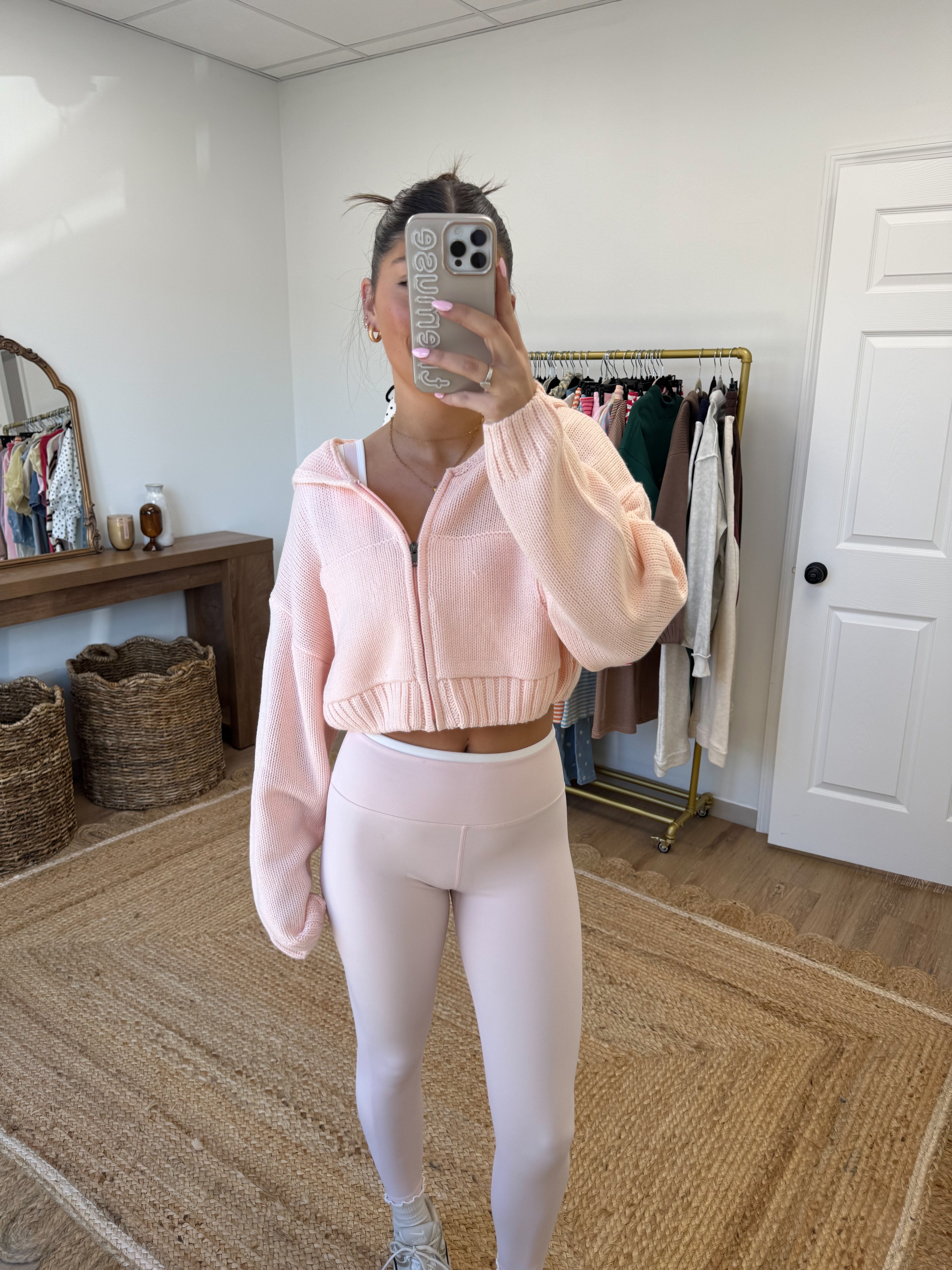 The Rowan Zip-Up (Pink)