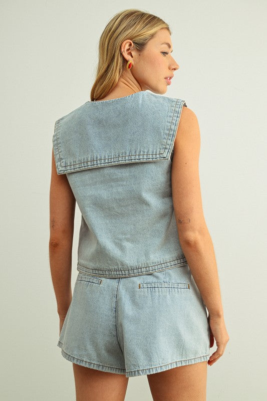 Denim Sailor Set