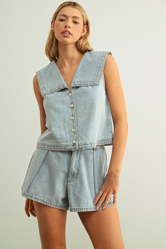 Denim Sailor Set