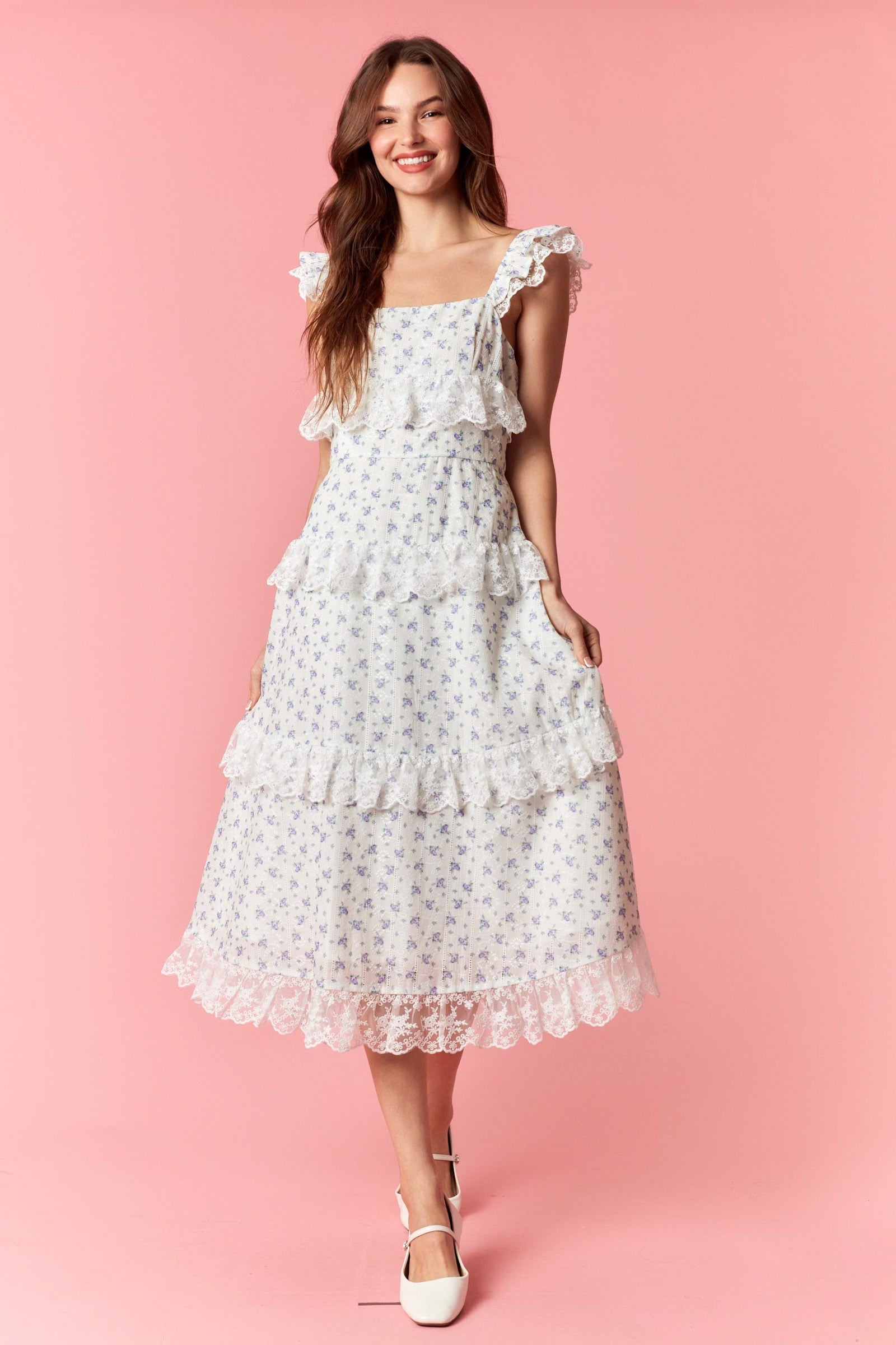 Lavender Fields Midi Dress