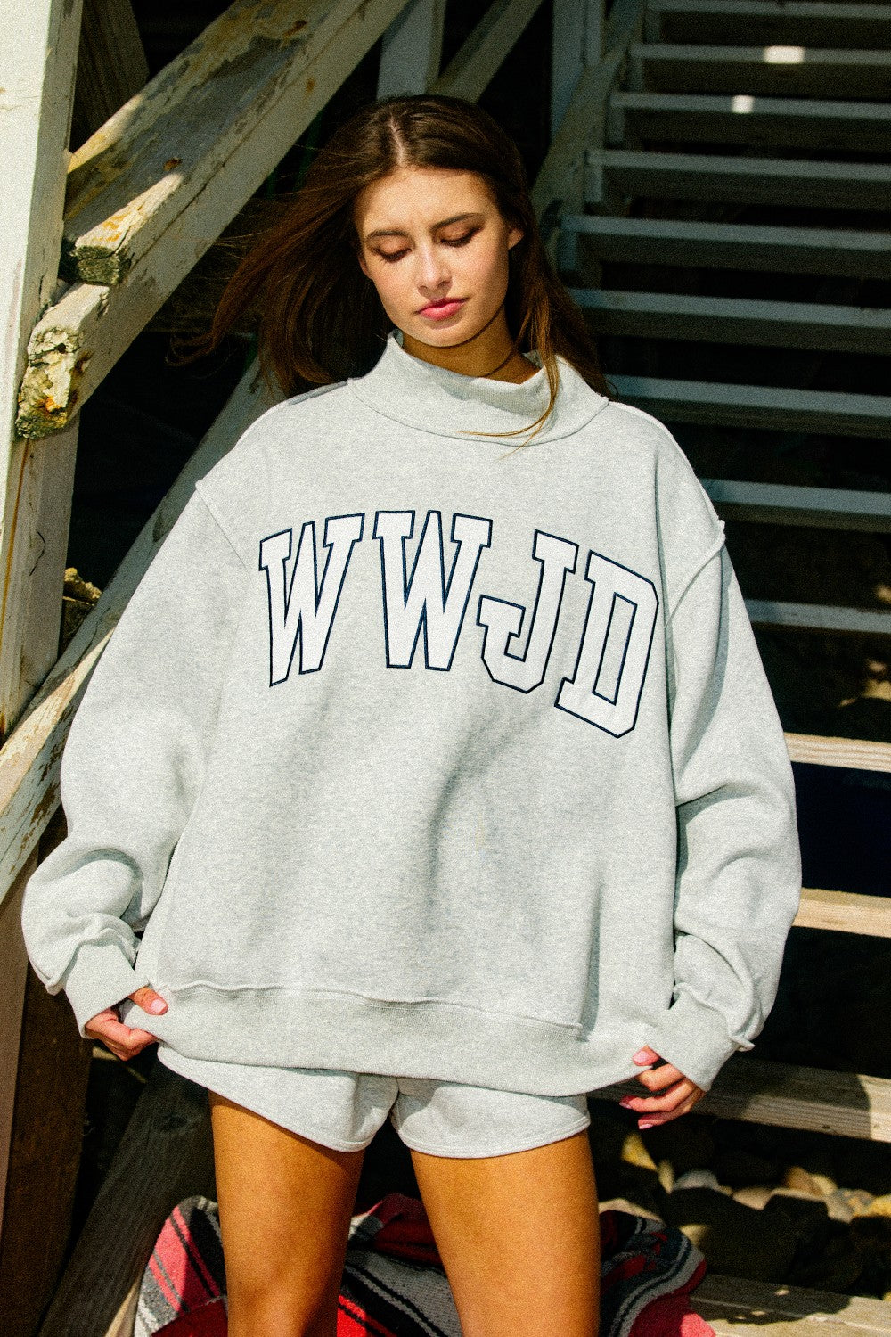 WWJD Mockneck
