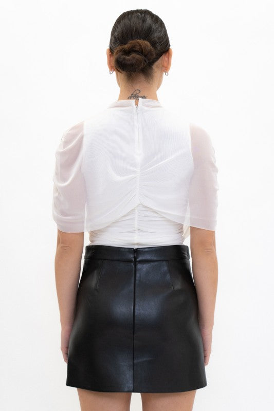 White Ruch Cape Top (Restock)