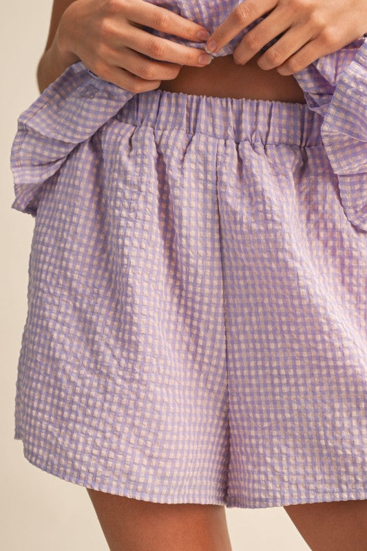 Purple/Pink Peplum Set