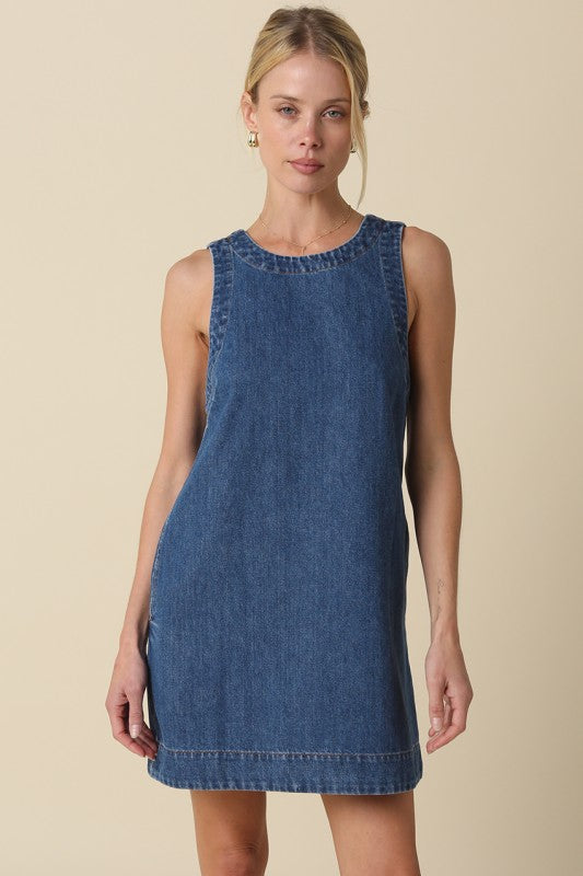 Denim Shift Dress