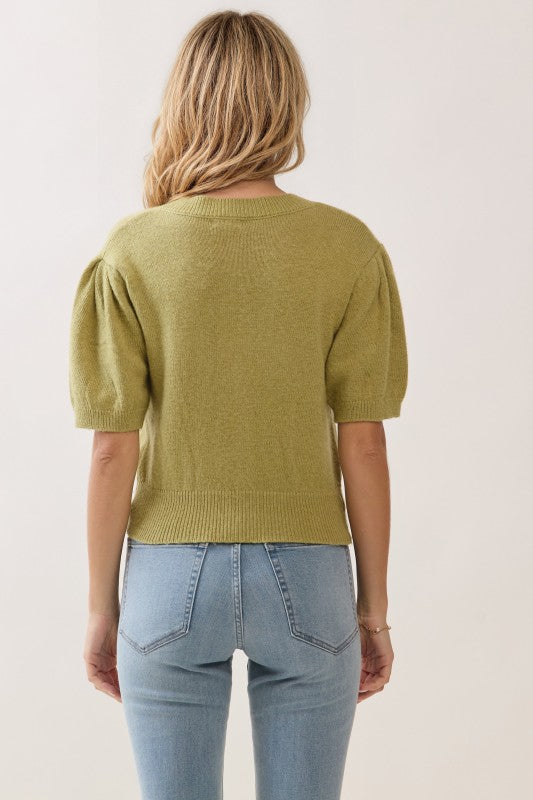 Green Knit Tee