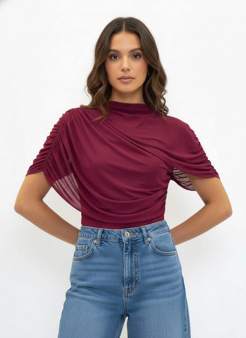 Wine Drape Top