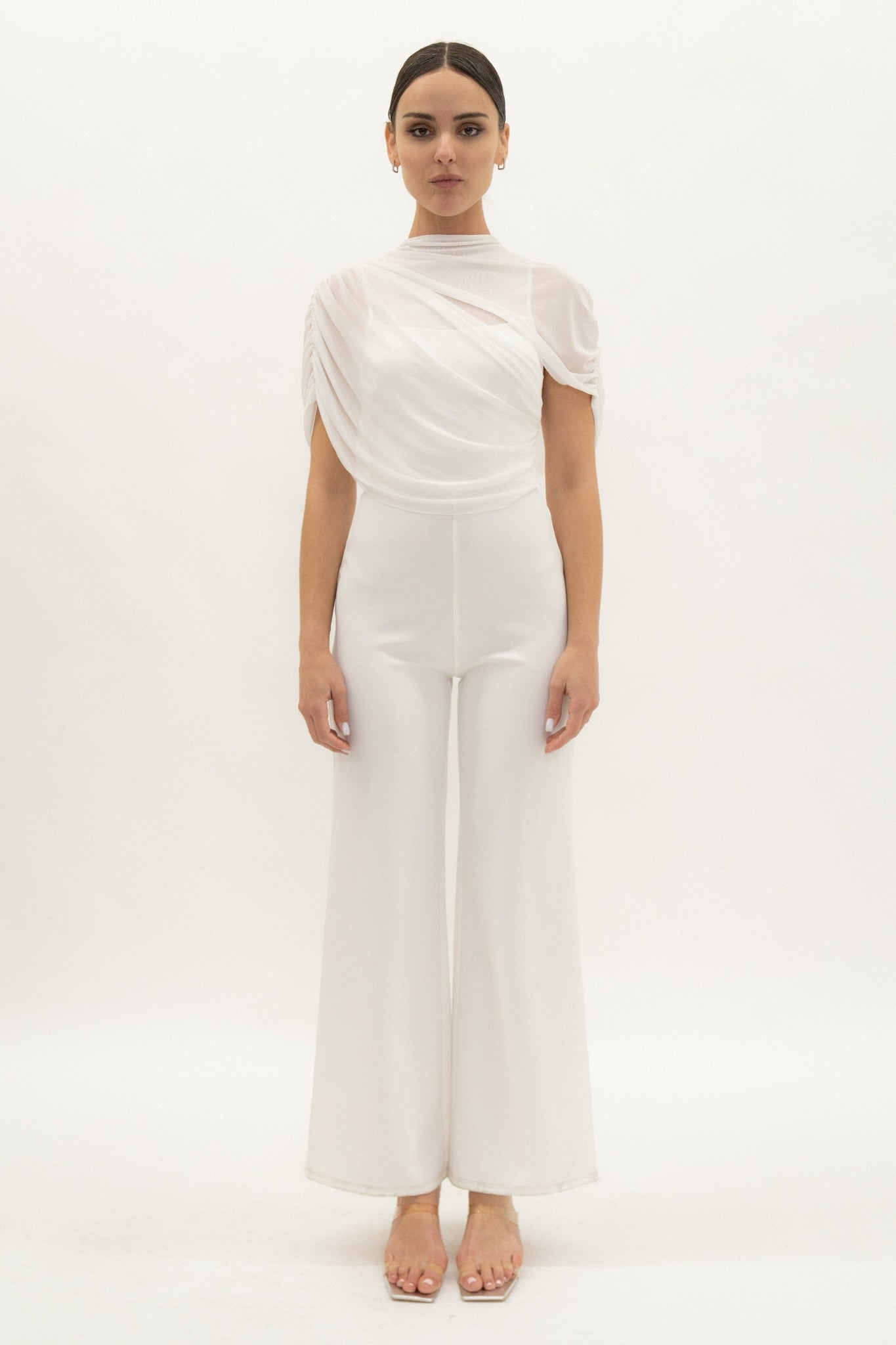 Elegant Caped Jumpsuit