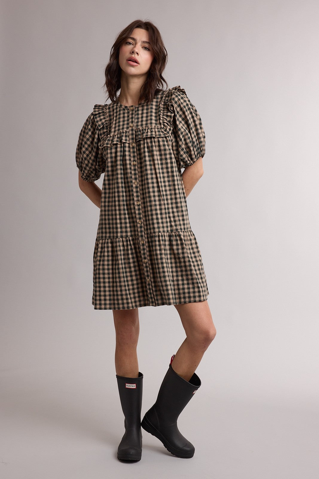 Connor Gingham Mini Dress
