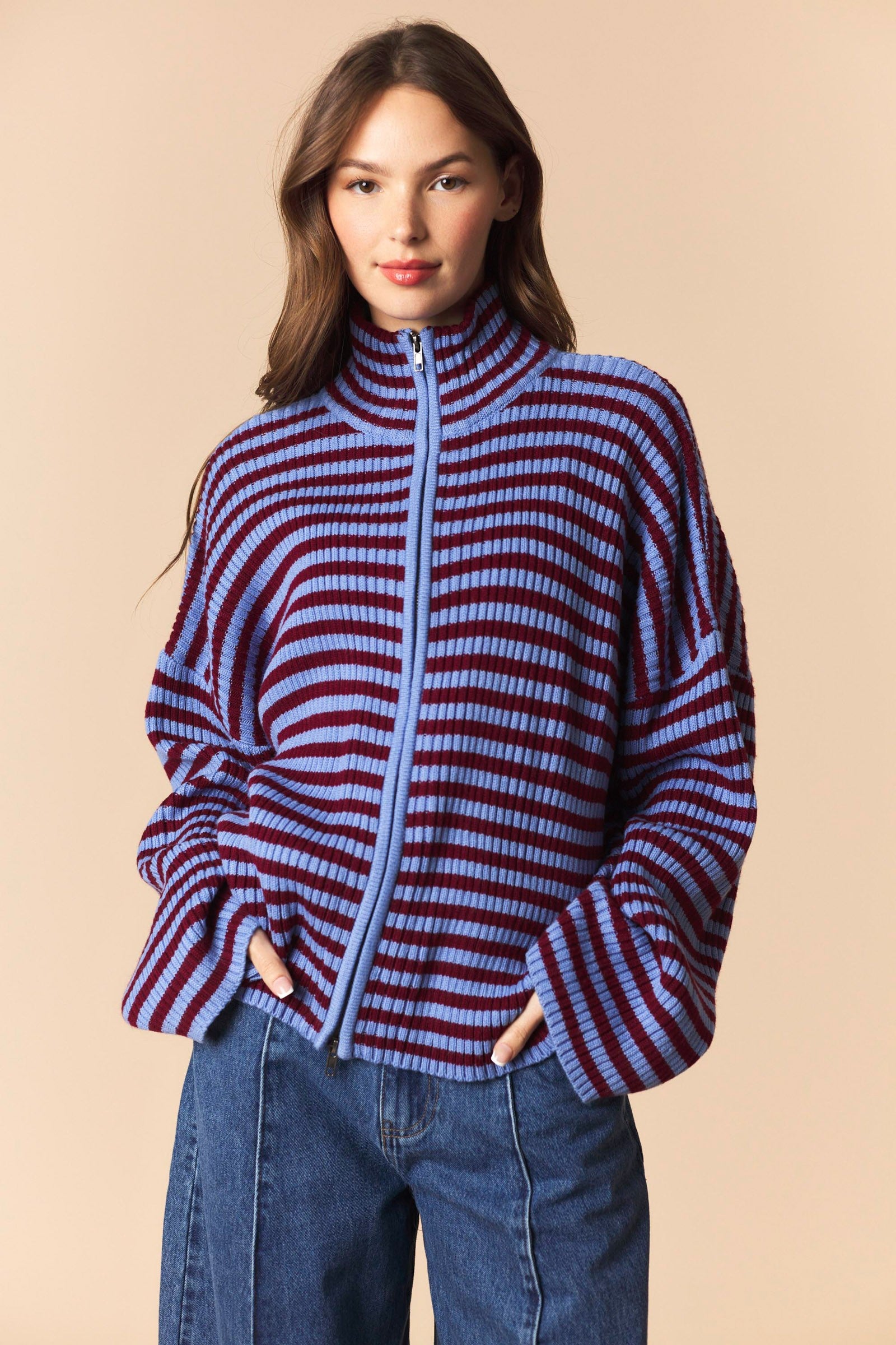 Heritage Stripe Zip Up