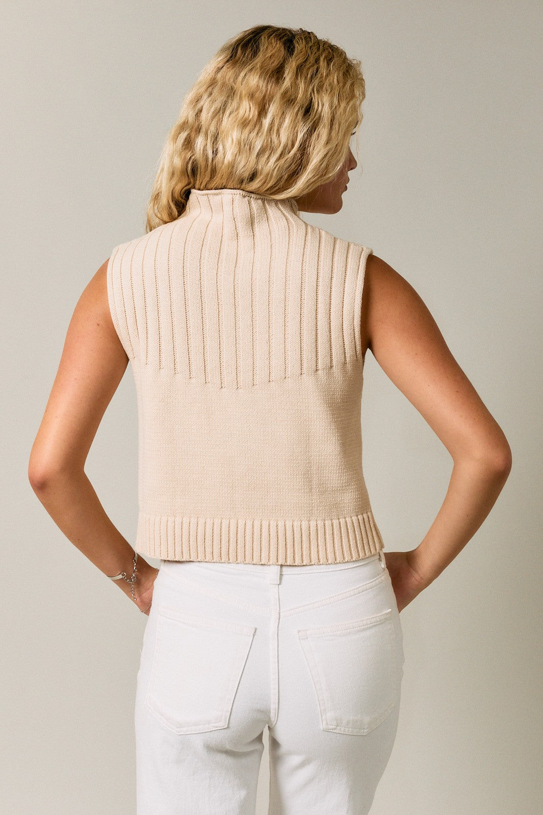Keeping It Classic Sweater Top (Cream)