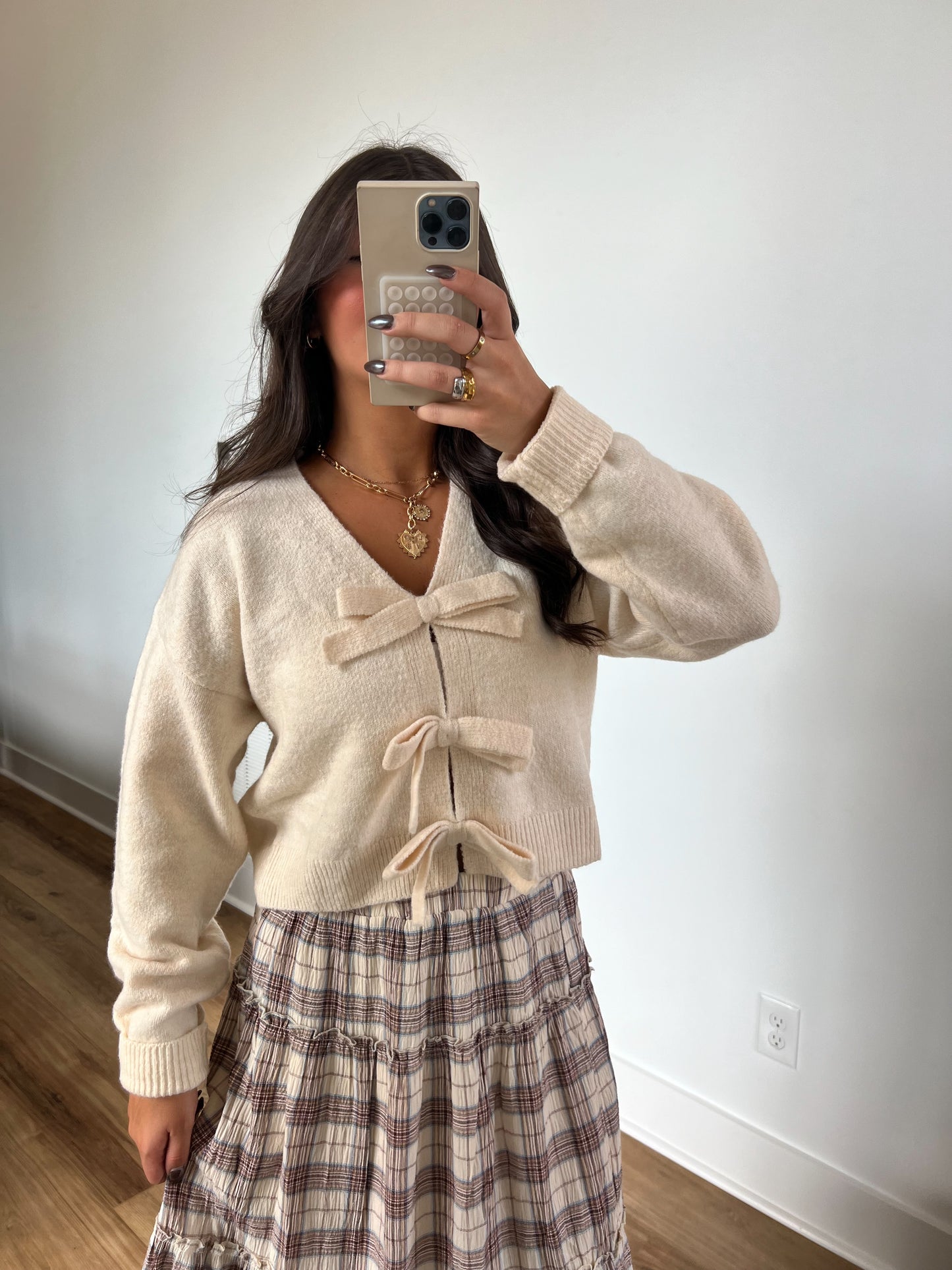 Brynn Bow Sweater (Cream)