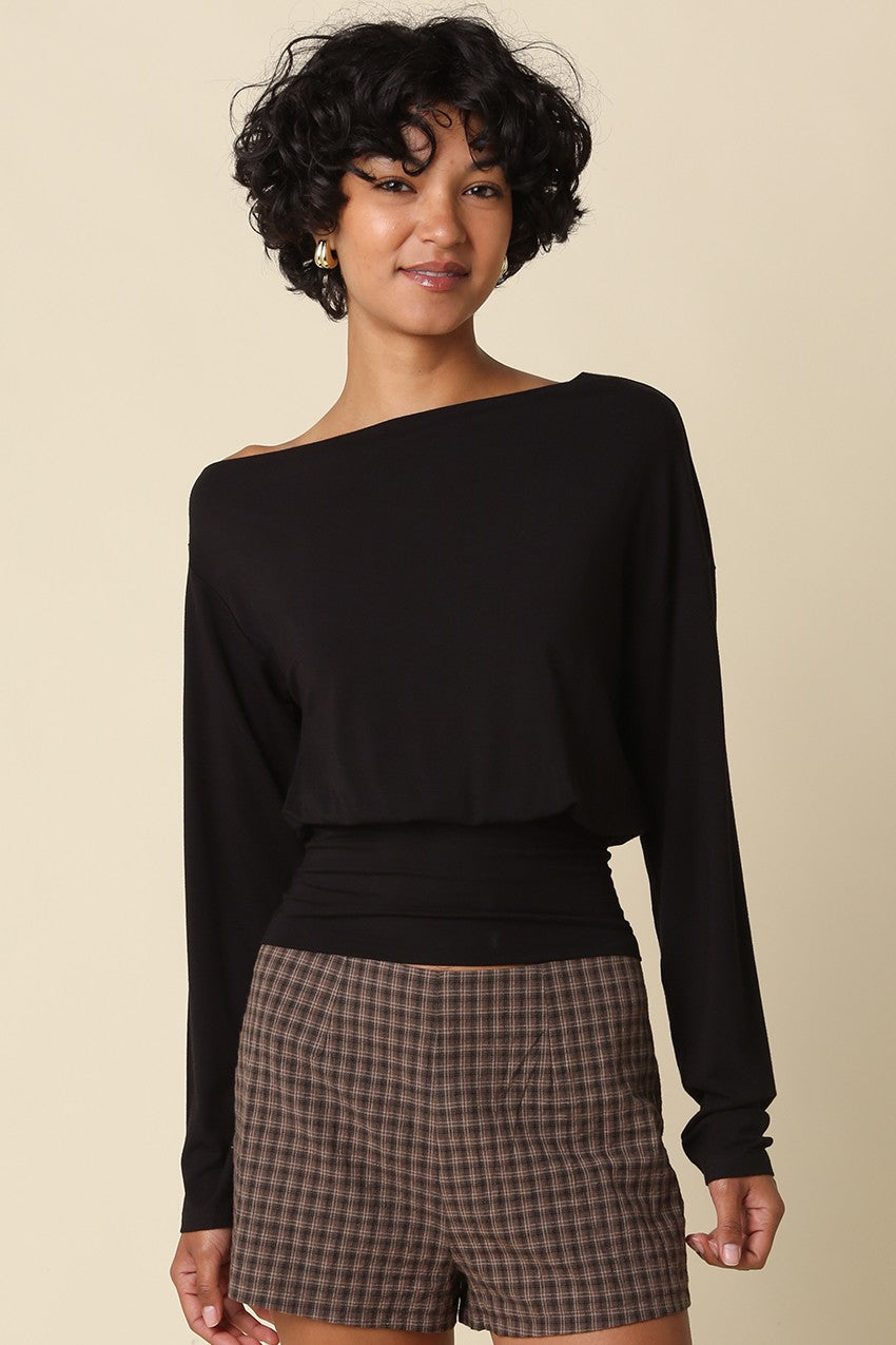 Blackout Slouch Top