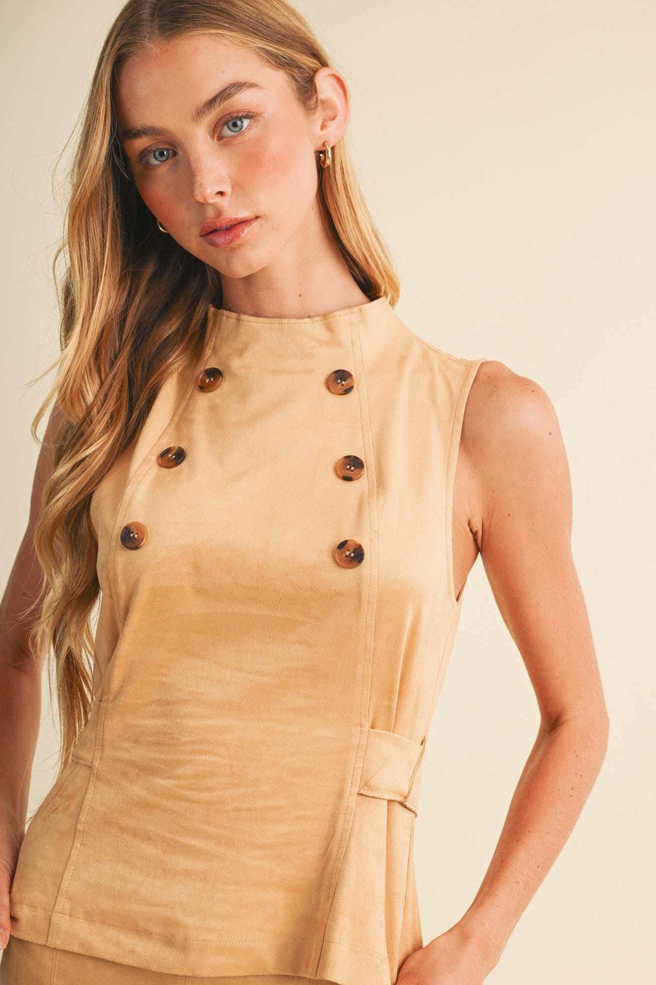 Kensington Button Top