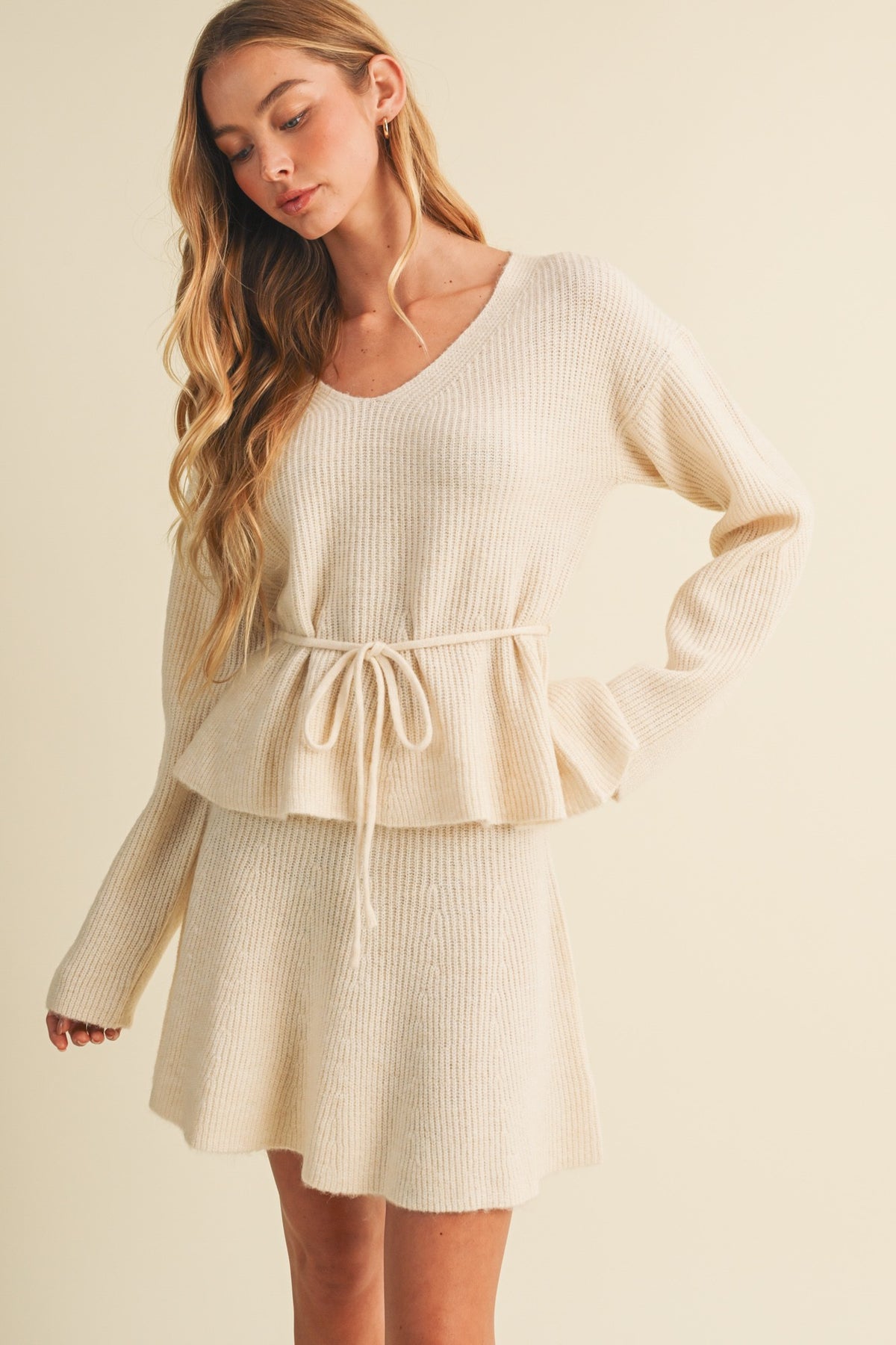 Wrapped in Cream Sweater
