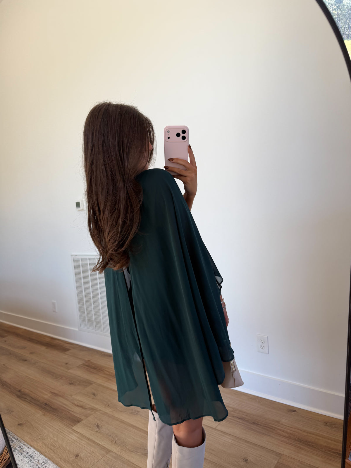 Emerald Cape Romper (PRE-ORDER (1-2 weeks)/ Restock)