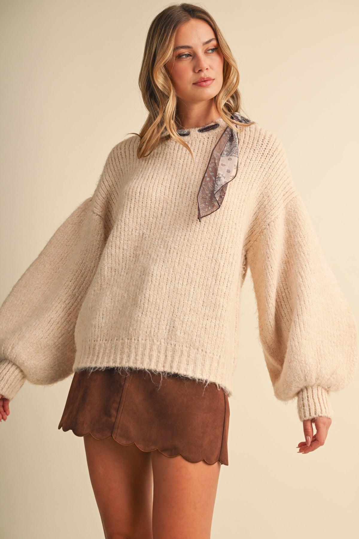 Sierra Balloon Sleeve Sweater