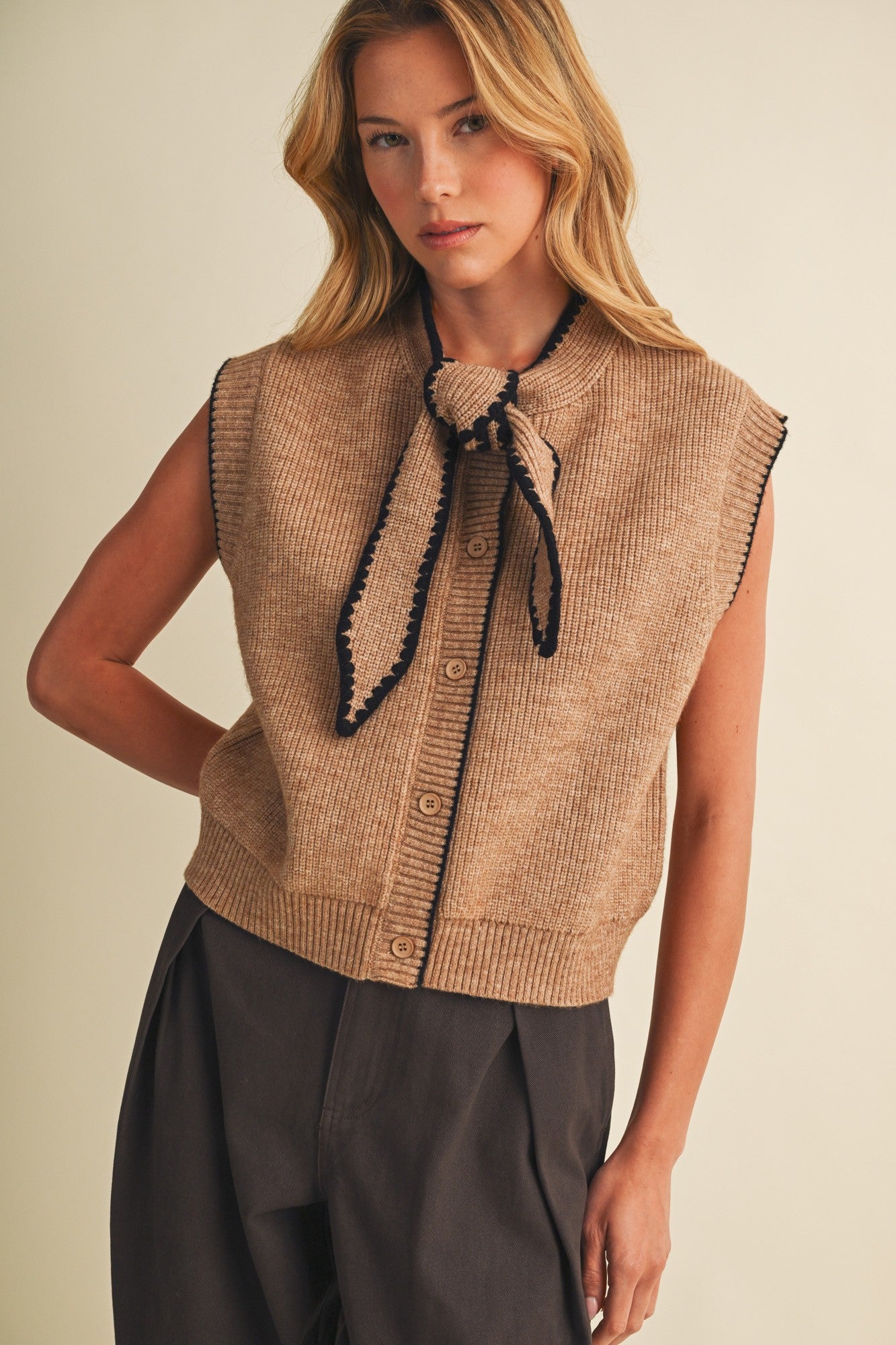 Necktie Knit Vest