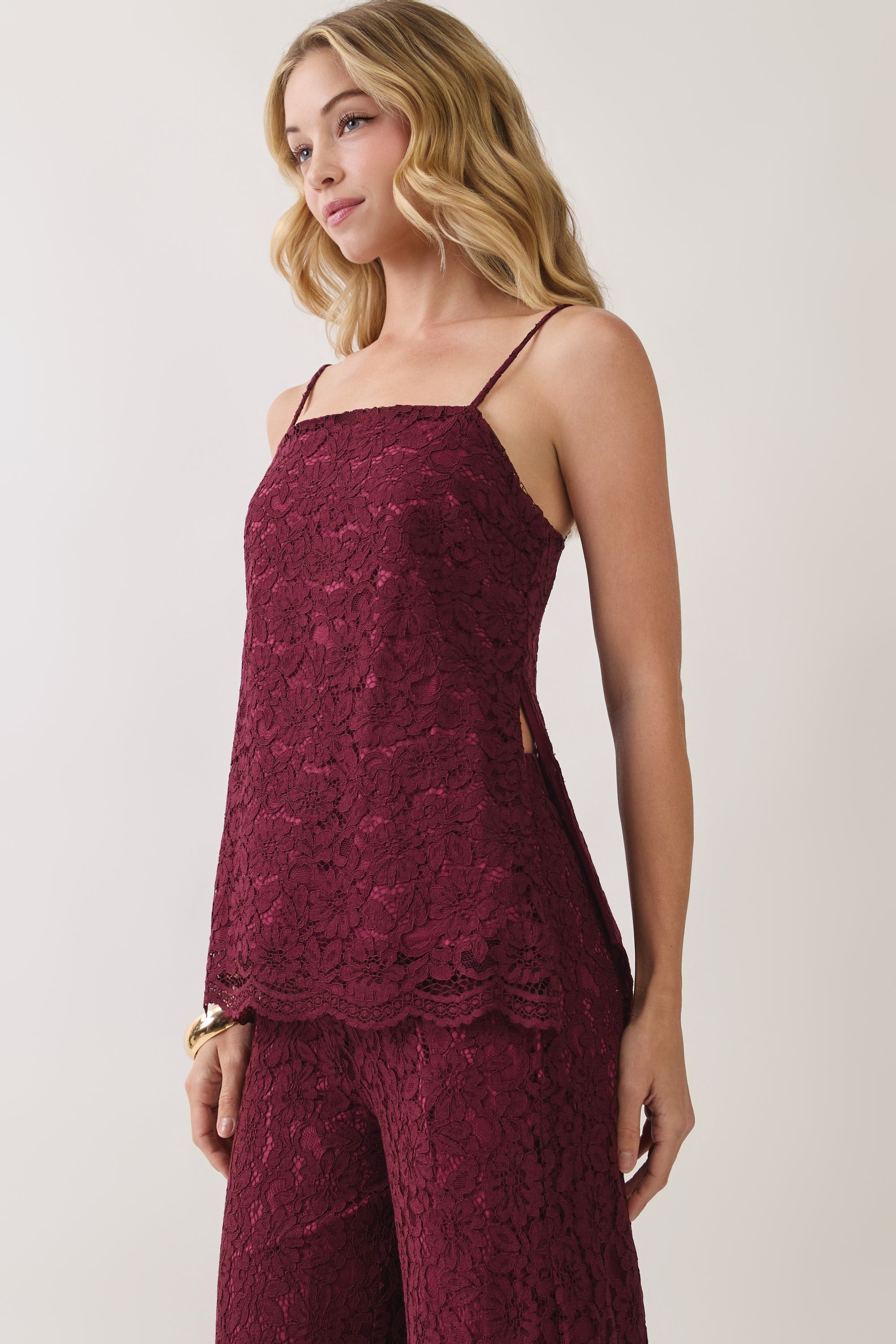 Out For Wine Lace Set