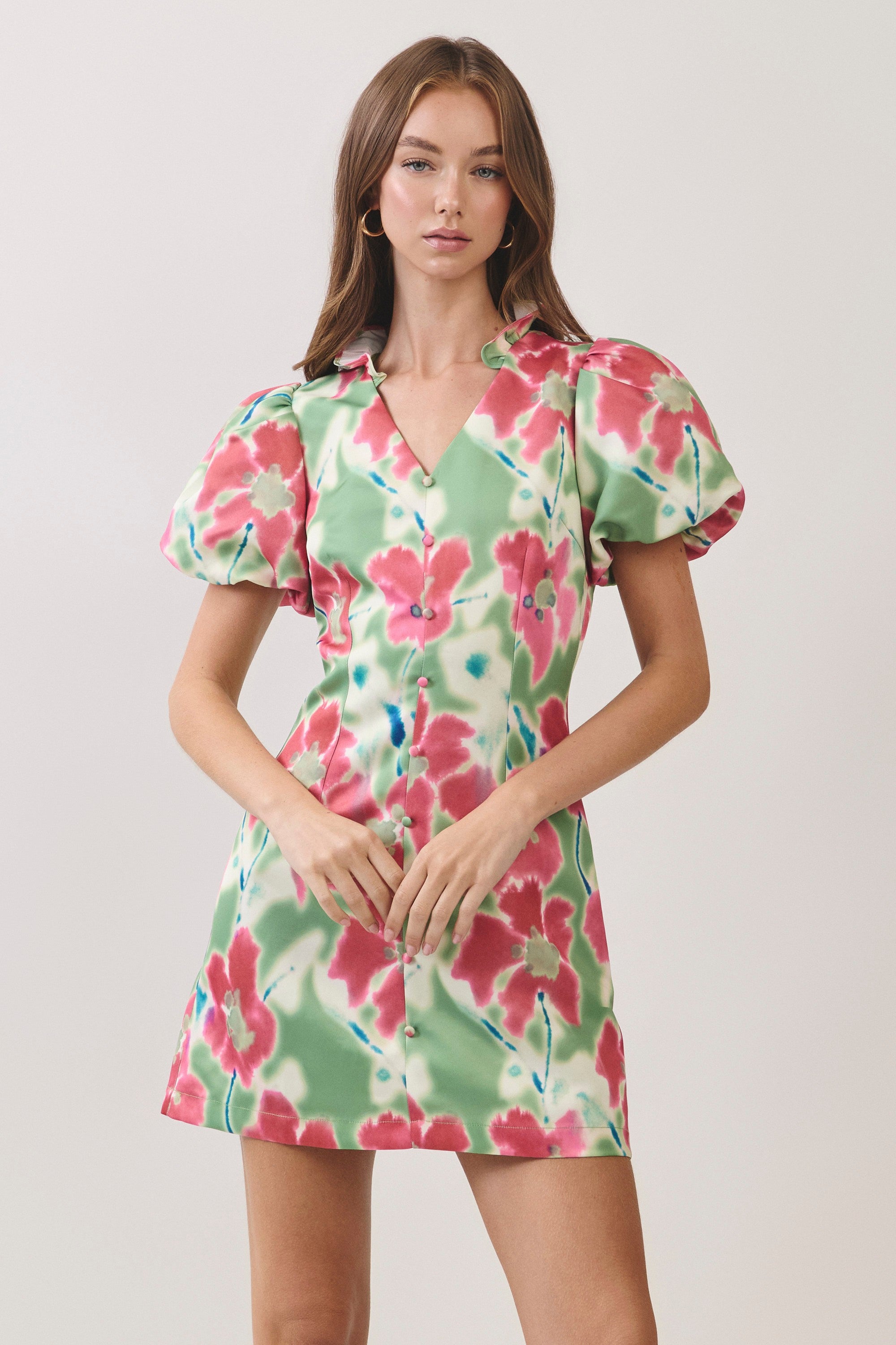 Watercolor Bloom Dress