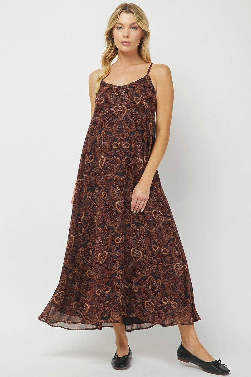 Paisley in the Pines Maxi Dress