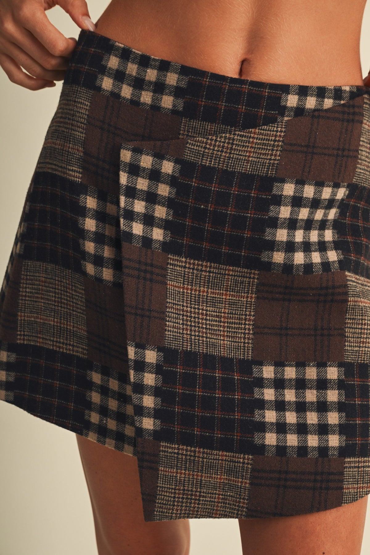 Harvest Plaid Skort