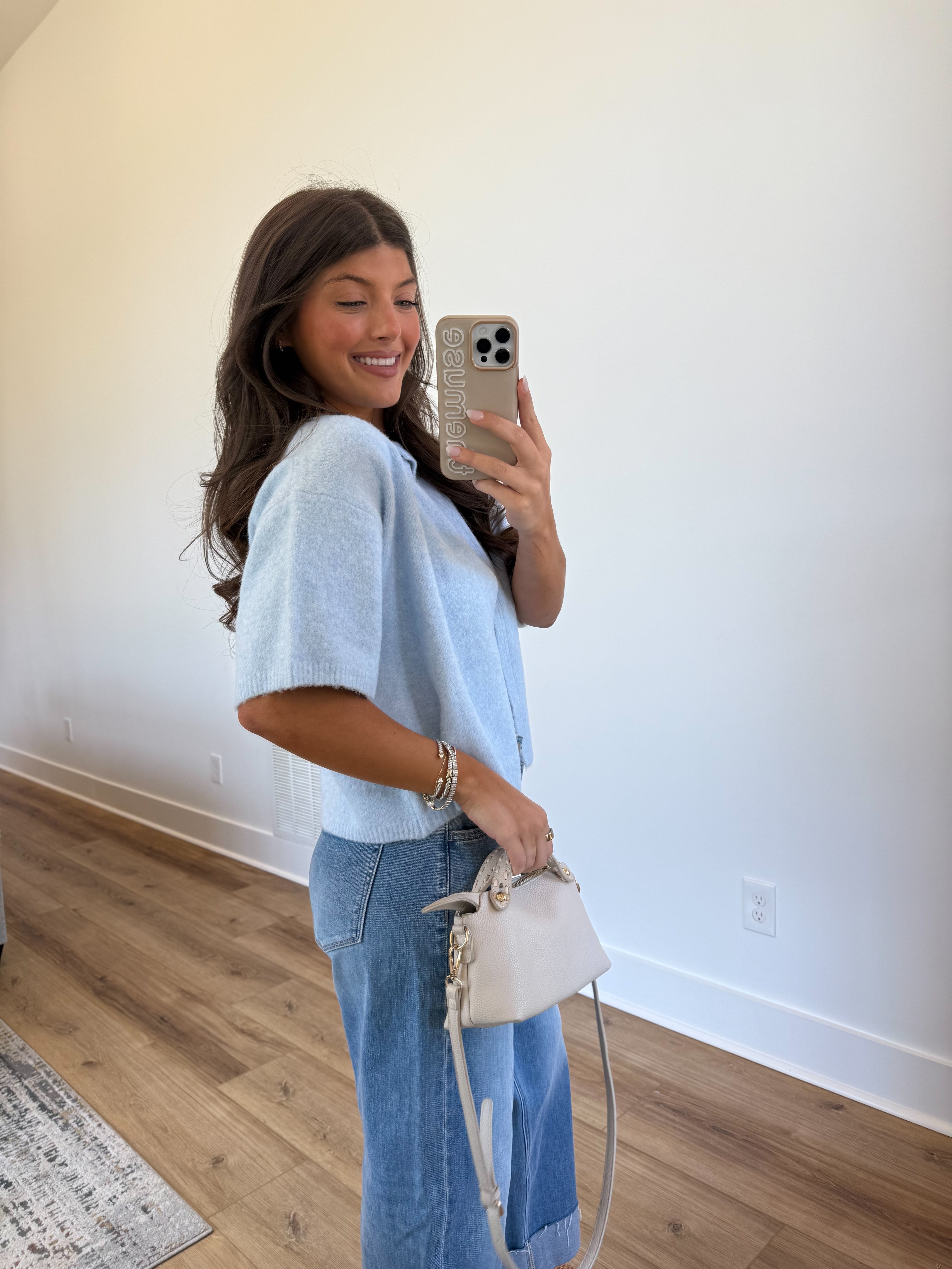 Baby Blue Sweater Cape