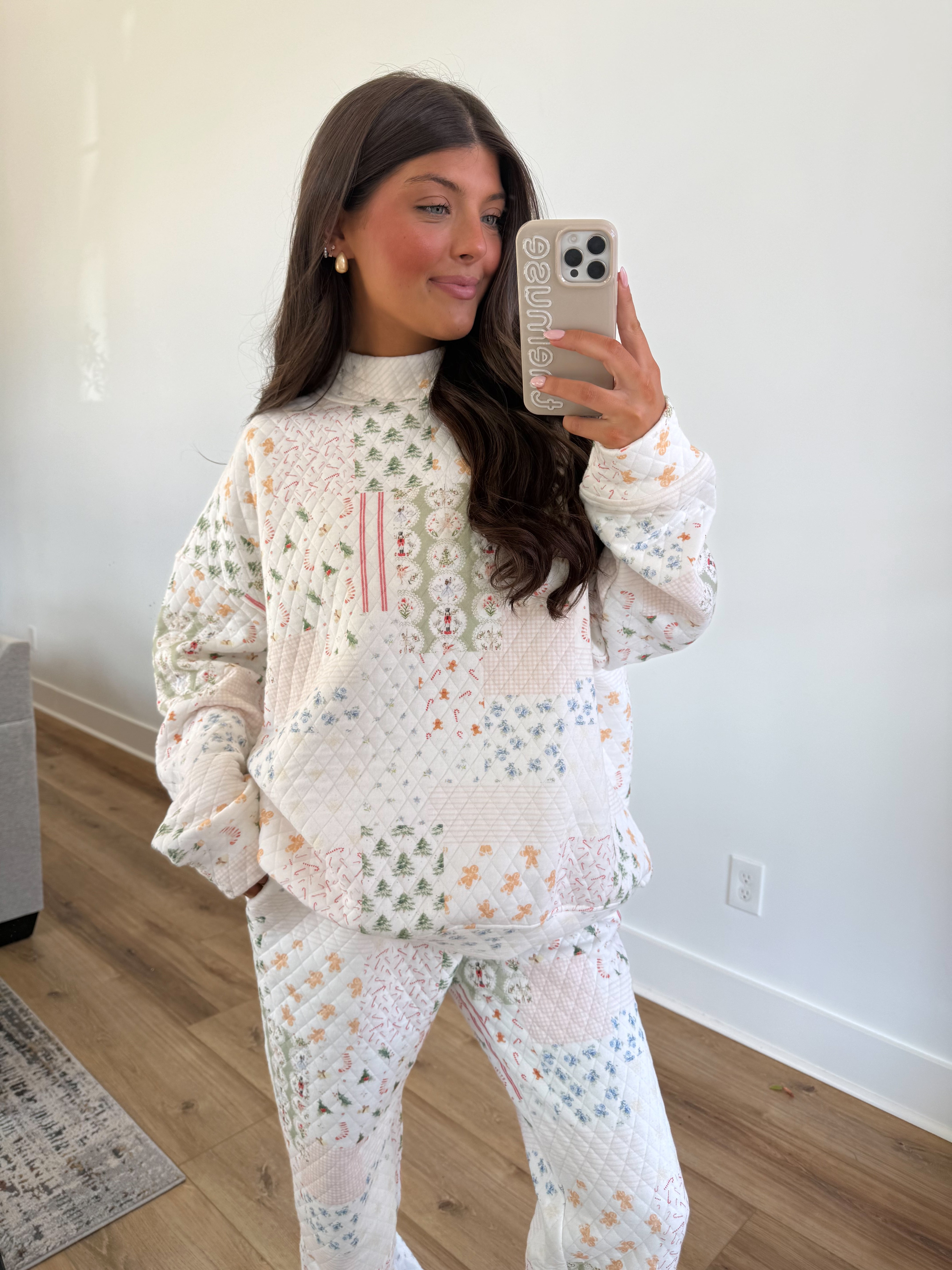 North Pole Quilted Mockneck