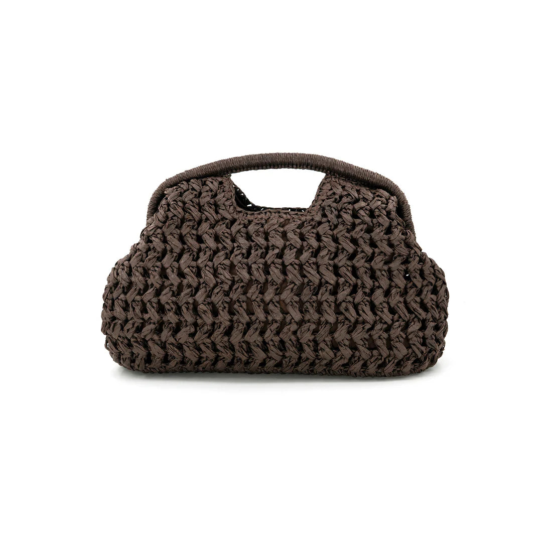 The Espresso Woven Clutch