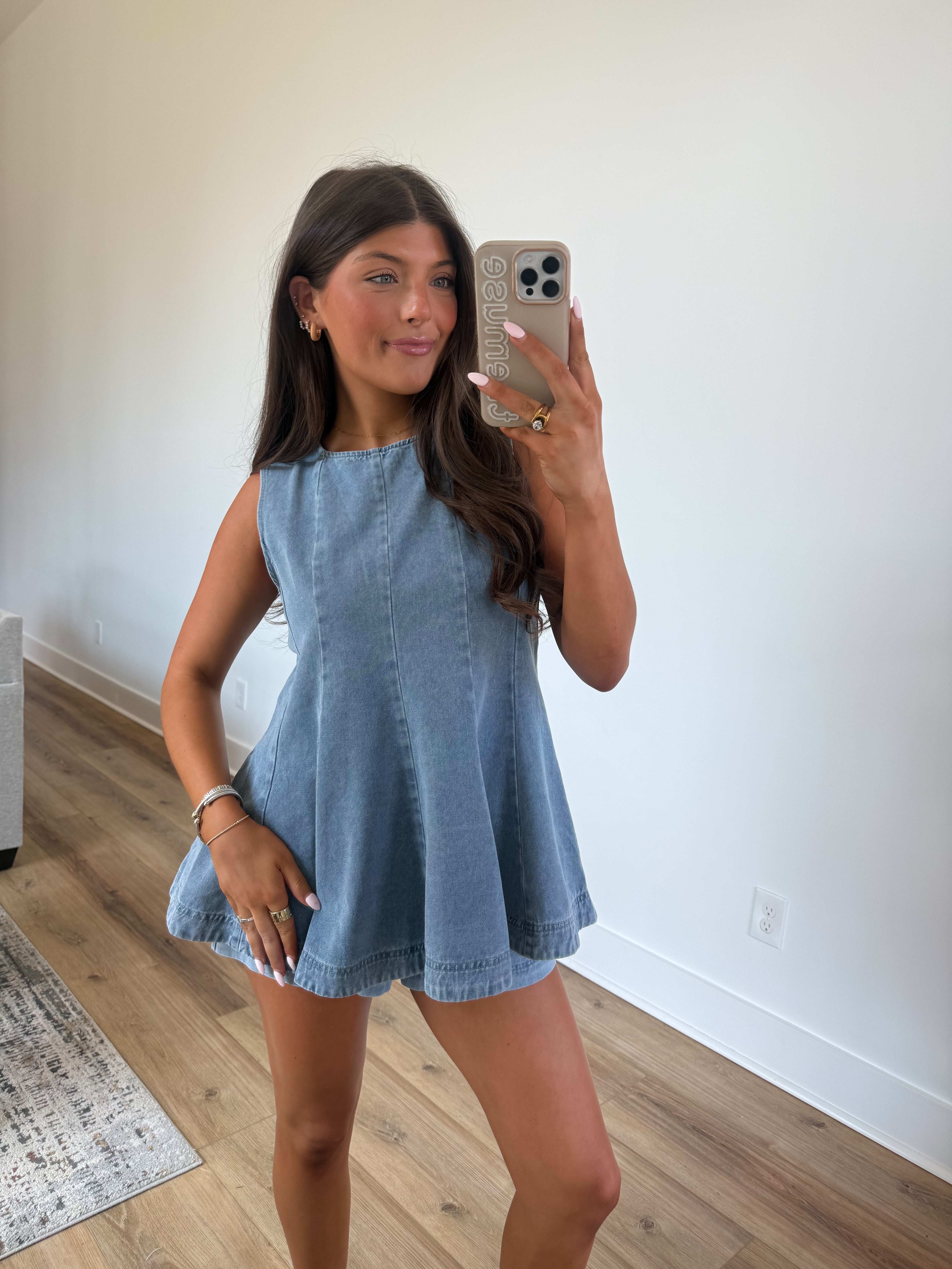 Light Denim Flare Set