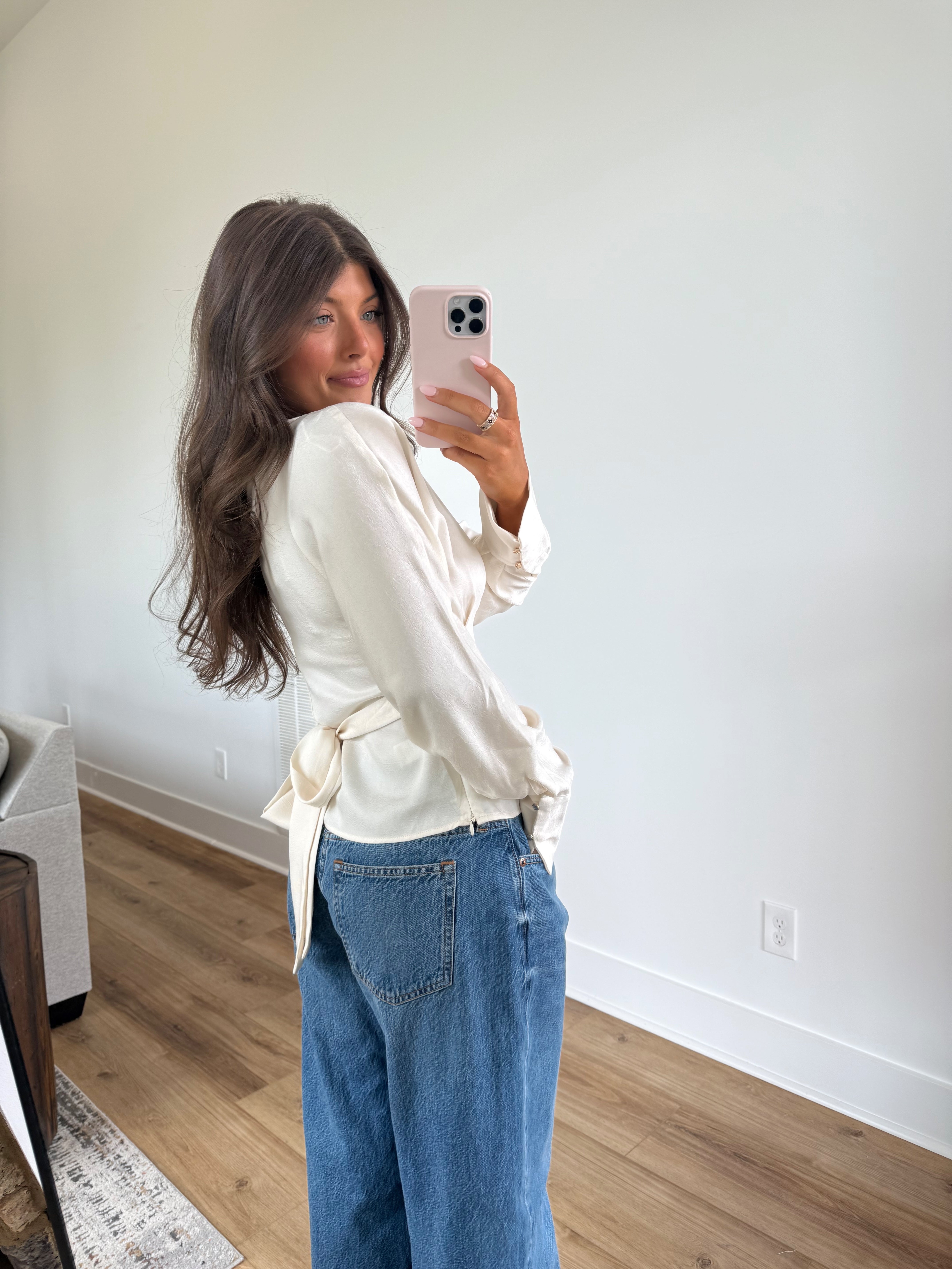 Amber Silk Top (Cream)