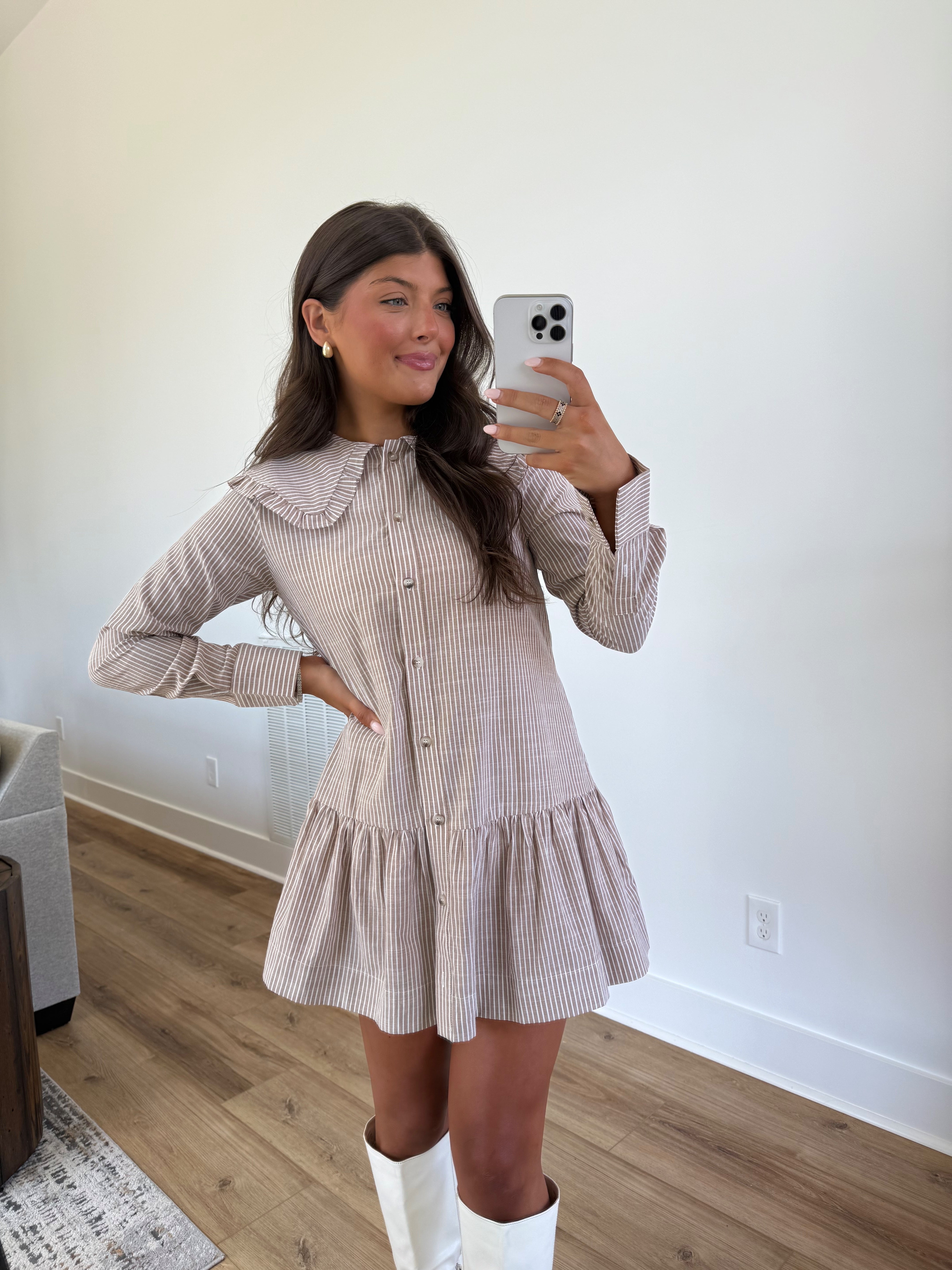 Thankful Days Collared Dress
